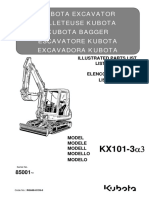 Parts List Catalog Kubota RG648-8139-0 - KX101-3a3 PDF