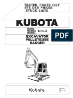 Parts List Catalog Kubota U55-4 - 978P910980 PDF