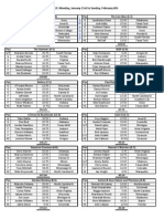 FCH Lineups 2010-2011 - Week 13