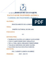 Tarea Diseño Factorial de Secado PDF