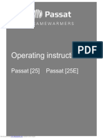 Operating Instructions: Passat (25) Passat (25E)