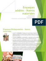 Empaques Biodegradables - Nuevos Materiales