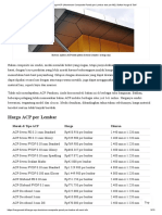 Update Harga ACP (Aluminium Composite Panel) Per Lembar Dan Per M2 - Daftar Harga & Tarif