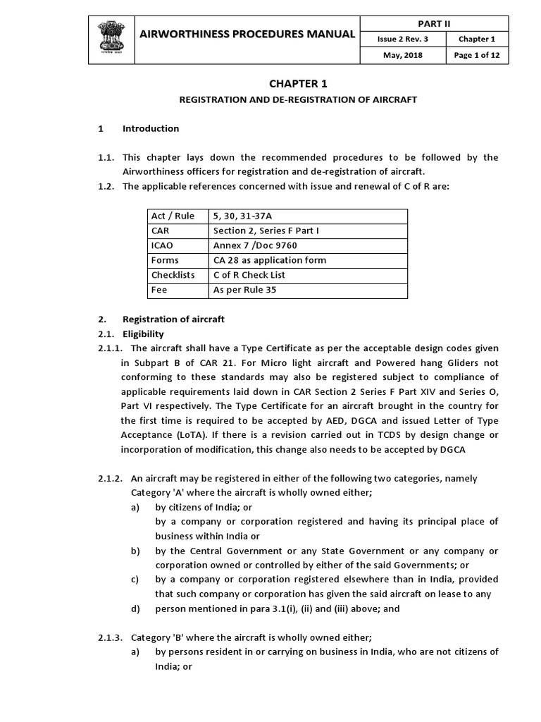 Apm Part 2 Chapter 1 Pdf Lease Aviation