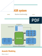 ASR System: Rashmi Kethireddy