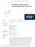 Fourth Generation NGOs - Communication Strategies in Social Campaigning and ... - EBSCOhost.5