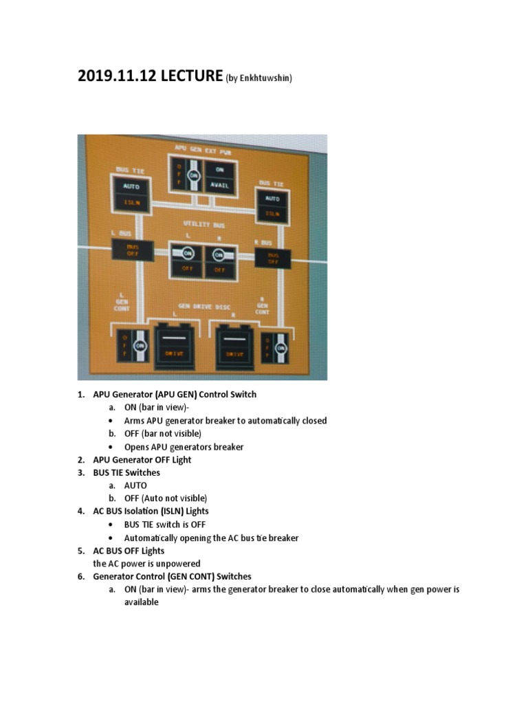 Bus Tie Breakers and Switches