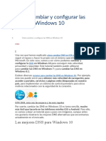 Cómo cambiar y configurar las DNS en Windows 10