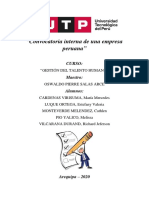 Convocatoria Interna de Una Empresa Peruana