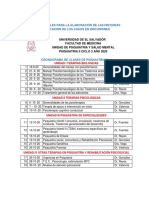 Clase y Cronograma de Discusiones PDF