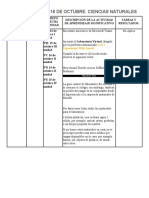 CIENCIAS NATURALES -SEMANA DEL 13 AL 16 DE OCTUBRE