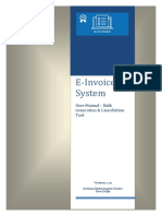 E-Invoice System: User Manual - Bulk Generation & Cancellation Tool