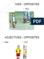 Adjectives - Opposites: - Short - Tall