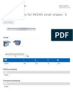 uniortools.com 991HD 3-piece small drawer partitions data sheet