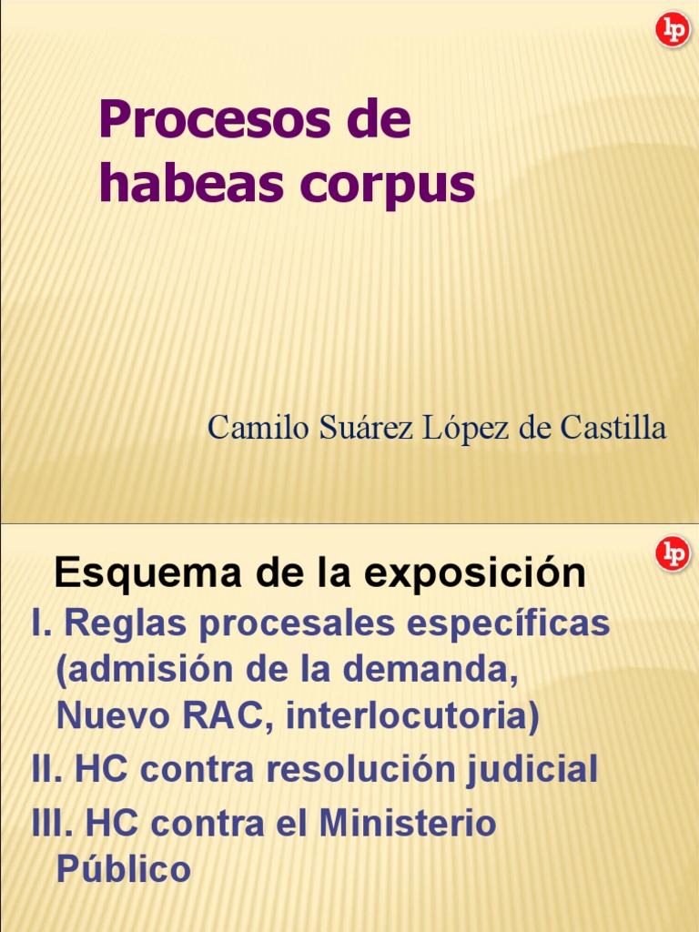 Proceso de Habeas Corpus | PDF | Habeas corpus | Demanda judicial