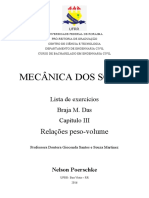 Resolução Braja M Das - 7 Ed - Capítulo 03 - Relações Peso-Volume