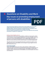 ILO Questions On Disability and Work PDF