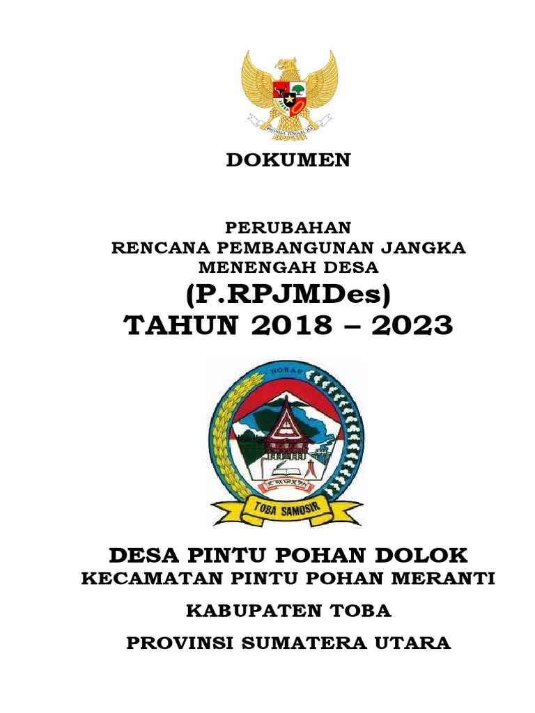 RPJMDes Perubahan 2018-2023 Desa Pintu Pohan | PDF
