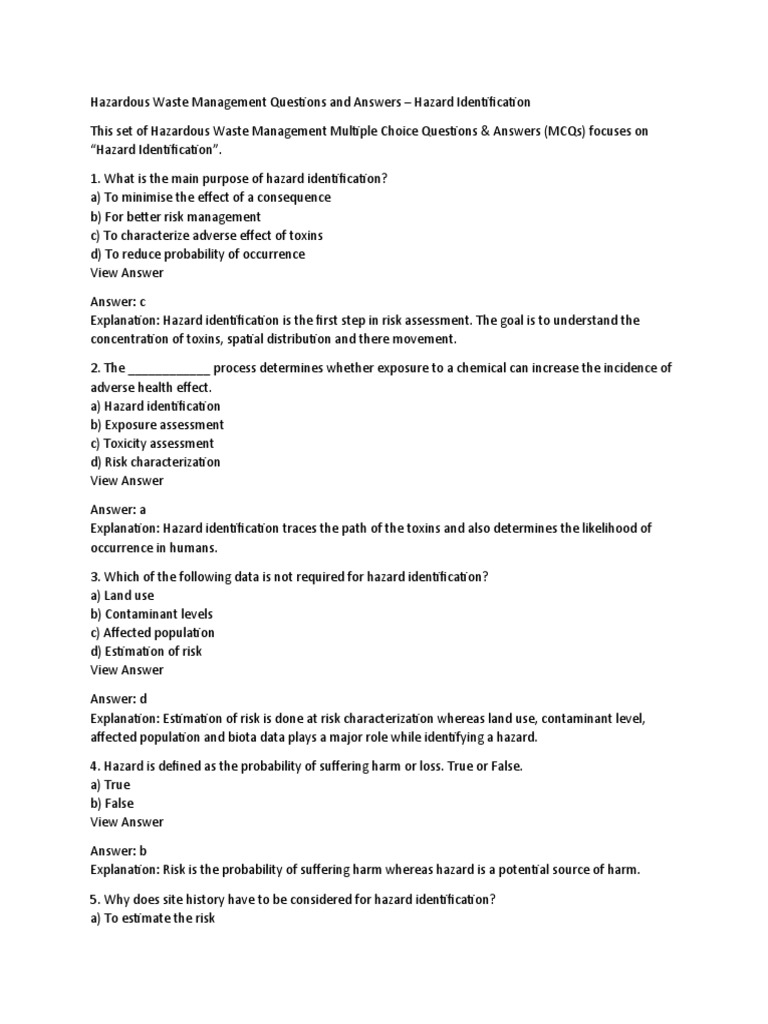 Food Waste Questions And Answers
