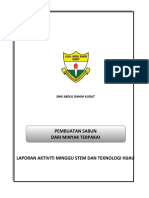 Template Laporan Aktivti Minggu STEM Dan TH (Membuat Sabun)