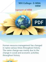 Growth of HRM
