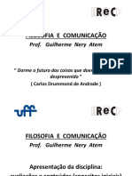 FILOSOFIA E COMUNICAÇÃO - Todas As Aulas PDF