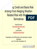 Addressing Credit and Basis Risk Arising From Hedging Weather-Related Risk With Weather Derivatives