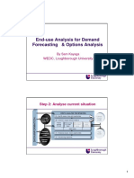 End-Use Analysis For Demand Forecasting & Options Analysis: WEDC, Loughborough University