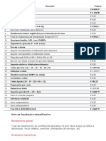 Nota de Liquidação Exemplificativa