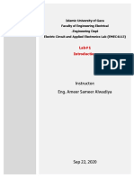Lab1 Electric Circuits PDF