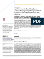 Bariatric Surgery Induces Disruption in Inflammatory Signaling Pathways Mediated by Immune Cells in Adipose Tissue: A RNA-Seq Study