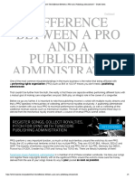 What's The Difference Between A PRO and A Publishing Administrator - United States