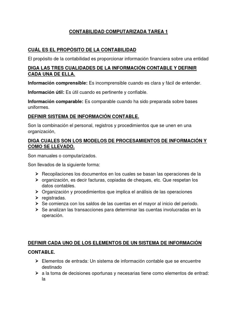Contabilidad Computarizada: Conceptos y Software | PDF | Contabilidad ...
