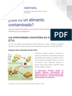 Prevención contaminación alimentos