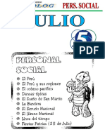 5 Julio - Personal Social 5 Años