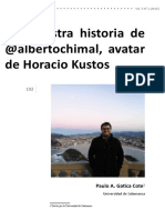 2018- La siniestra historia de @albertochimal, avatar de Horacio Kustos - GATICA