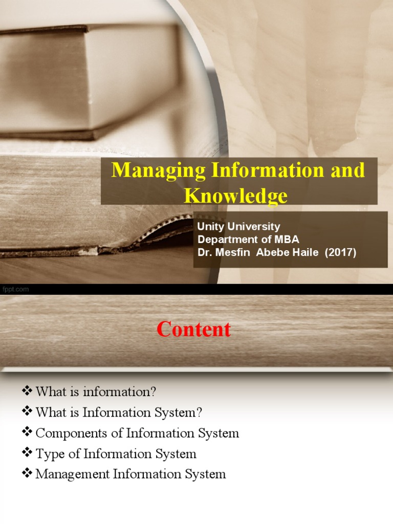 Introduction To MIS | PDF | Information System | System