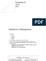 Three Determinants of Behavior in An Organization: - Individuals - Groups - Structure