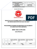 Cccc-Pro-3212 - Procedimiento Pruebas de Resistencia de Aislamiento de Cables (Megado)