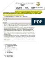 Evaluacion Acumulativa Lengua Castellana y Plan Lector Periodo 1