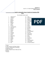Annexure To Letter On Advanced Countries PDF