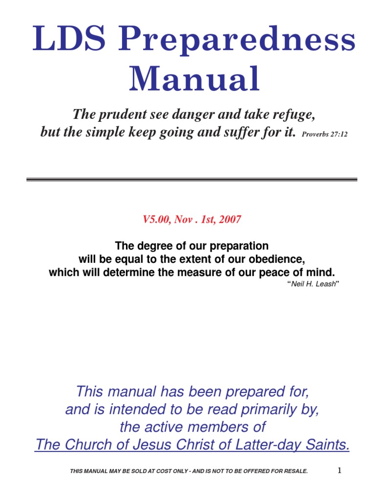 LDSEmergency Disaster Preparedness PDF
