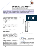 Informe Medidas de Presion Manometrica