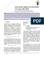 Informe Determinacion de Bicarbonato en Alka-Selter