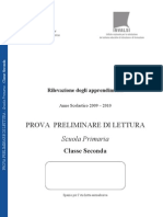 Lettura SNV0910 Classe II Primaria