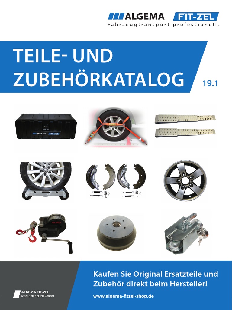 Algema Zubehör Katalog 2019