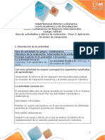 Guía 2 de actividades y rúbrica de evaluación - Unidad 1 - Paso 2 - Aplicación - Acuerdos de integración.pdf