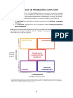 Los 5 Estilos de Manejo Del Conflicto PDF