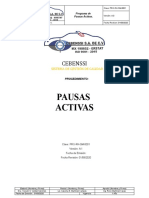 Procedimiento Pausas Activas Cebenssi