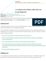 Urinary Tract Infections in Infants and Children Older Than One Month - Clinical Features and Diagnosis - UpToDate